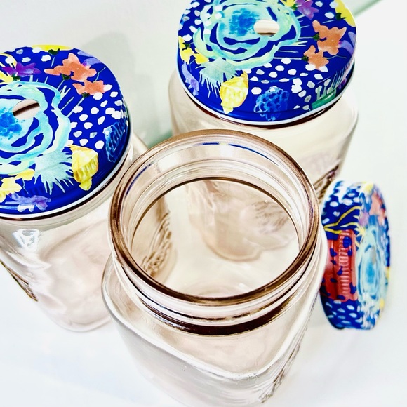 PIONEER WOMAN: Mason Jar Drink Glasses (3) - Picture 7 of 11